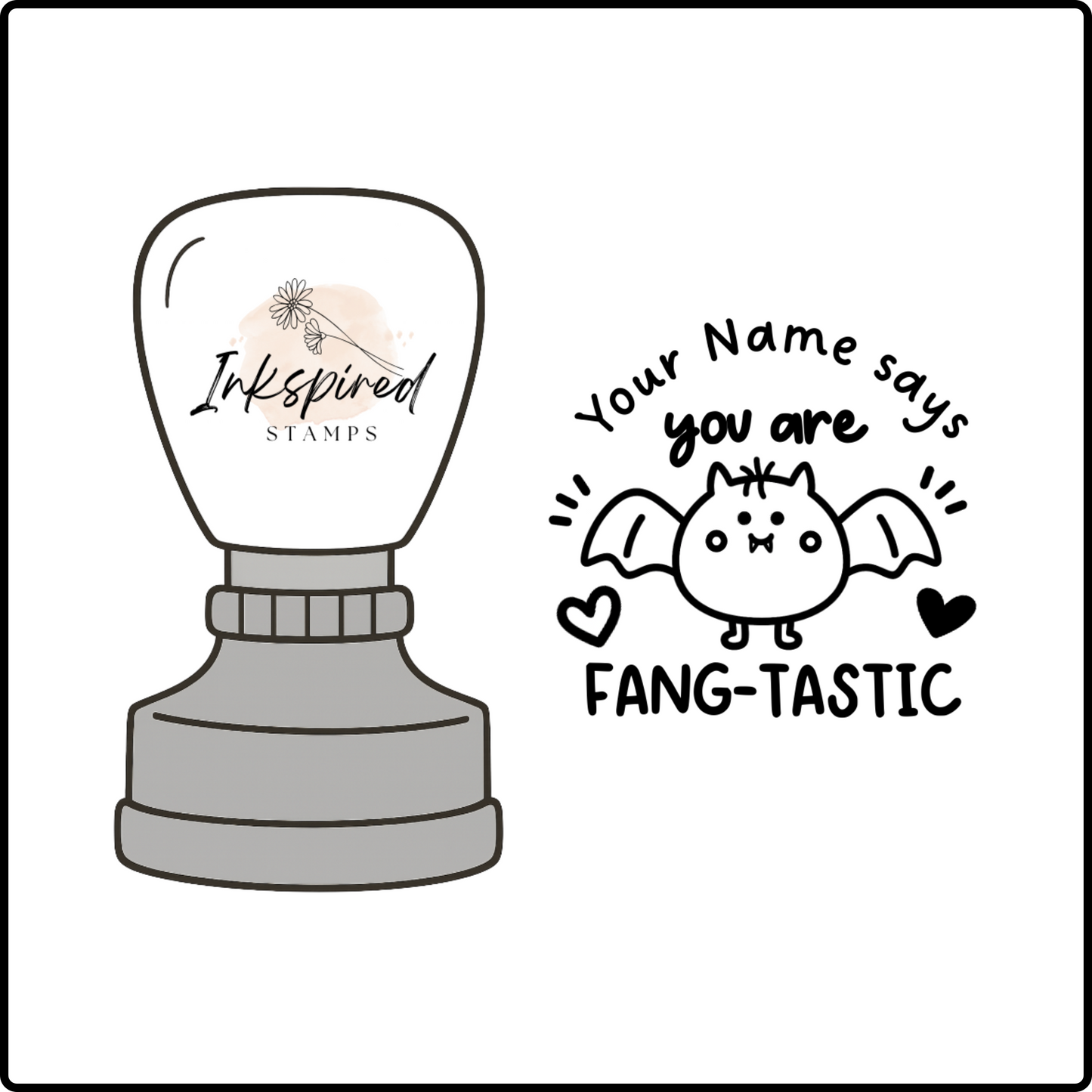 You Are Fang-Tastic Personalised Stamp