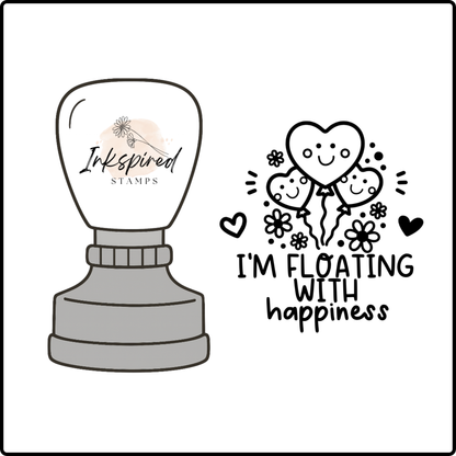 I'm Floating With Happiness Stamp