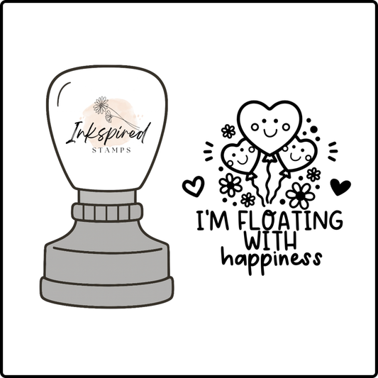 I'm Floating With Happiness Stamp