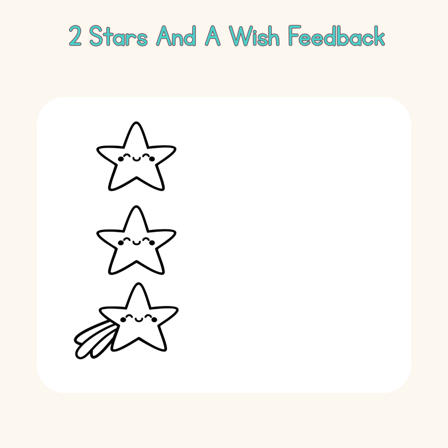 2 Stars And A Wish Feedback
