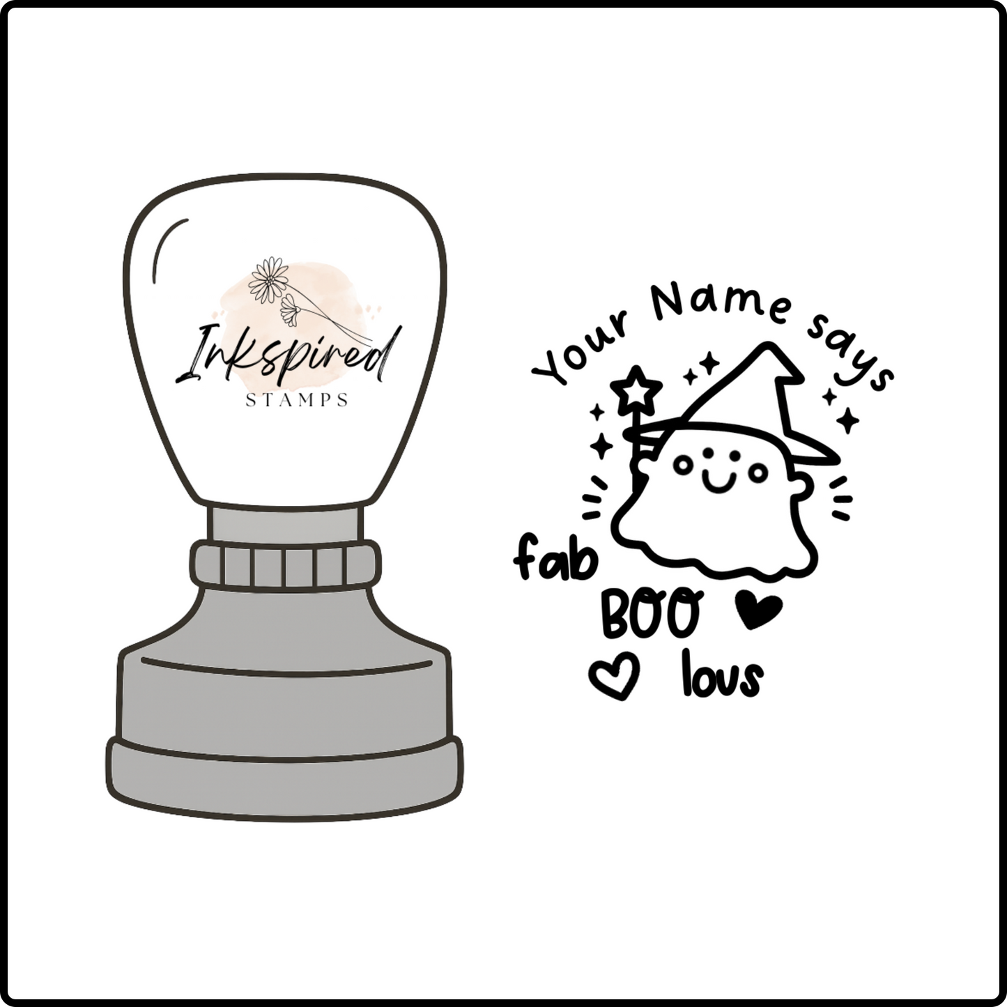 Fab-BOO-lous Personalised Stamp