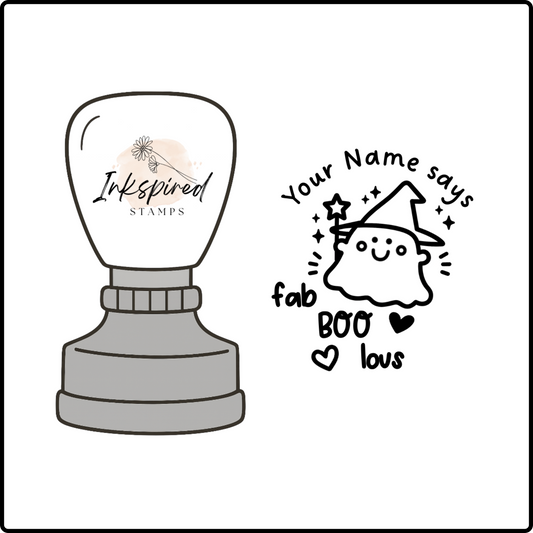 Fab-BOO-lous Personalised Stamp