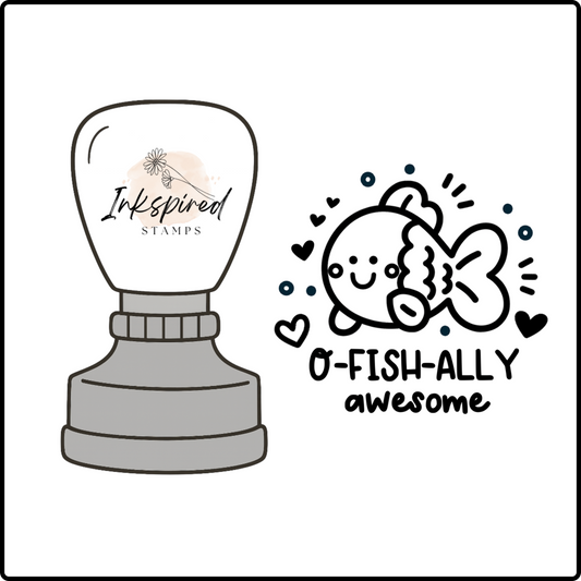 O-Fish-Ally Awesome Stamp