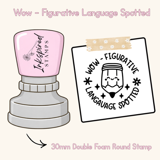 Wow - Figurative Language Spotted Stamp