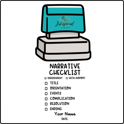 Narrative Writing Checklist Stamp