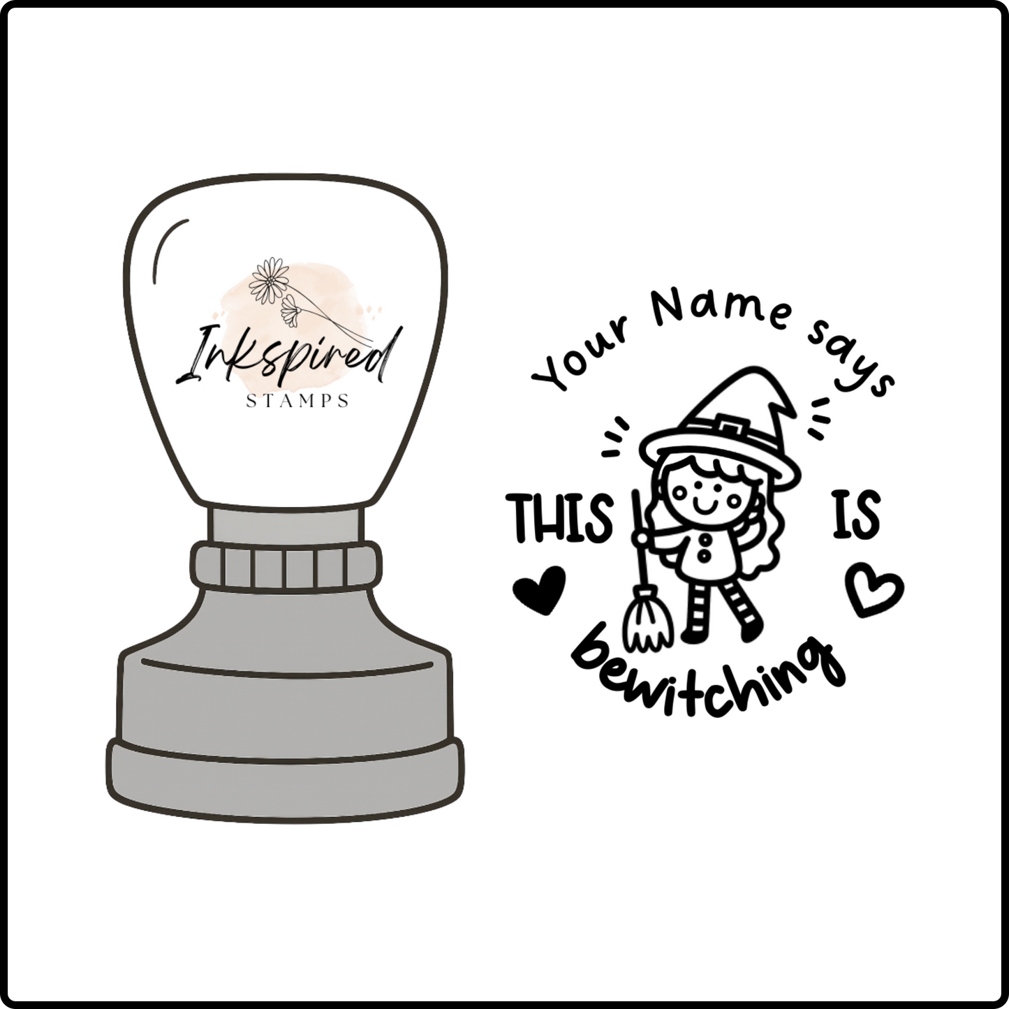 This is Bewitching Personalised Stamp