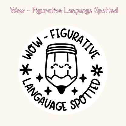 Wow - Figurative Language Spotted Stamp