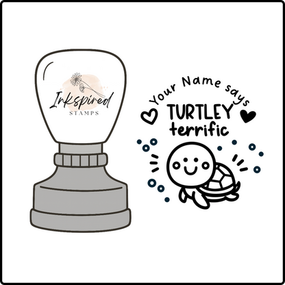Turtley Terrific Personalised Stamp