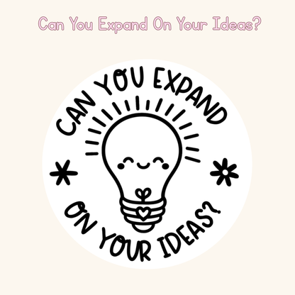 Can You Expand On Your Ideas? Stamp