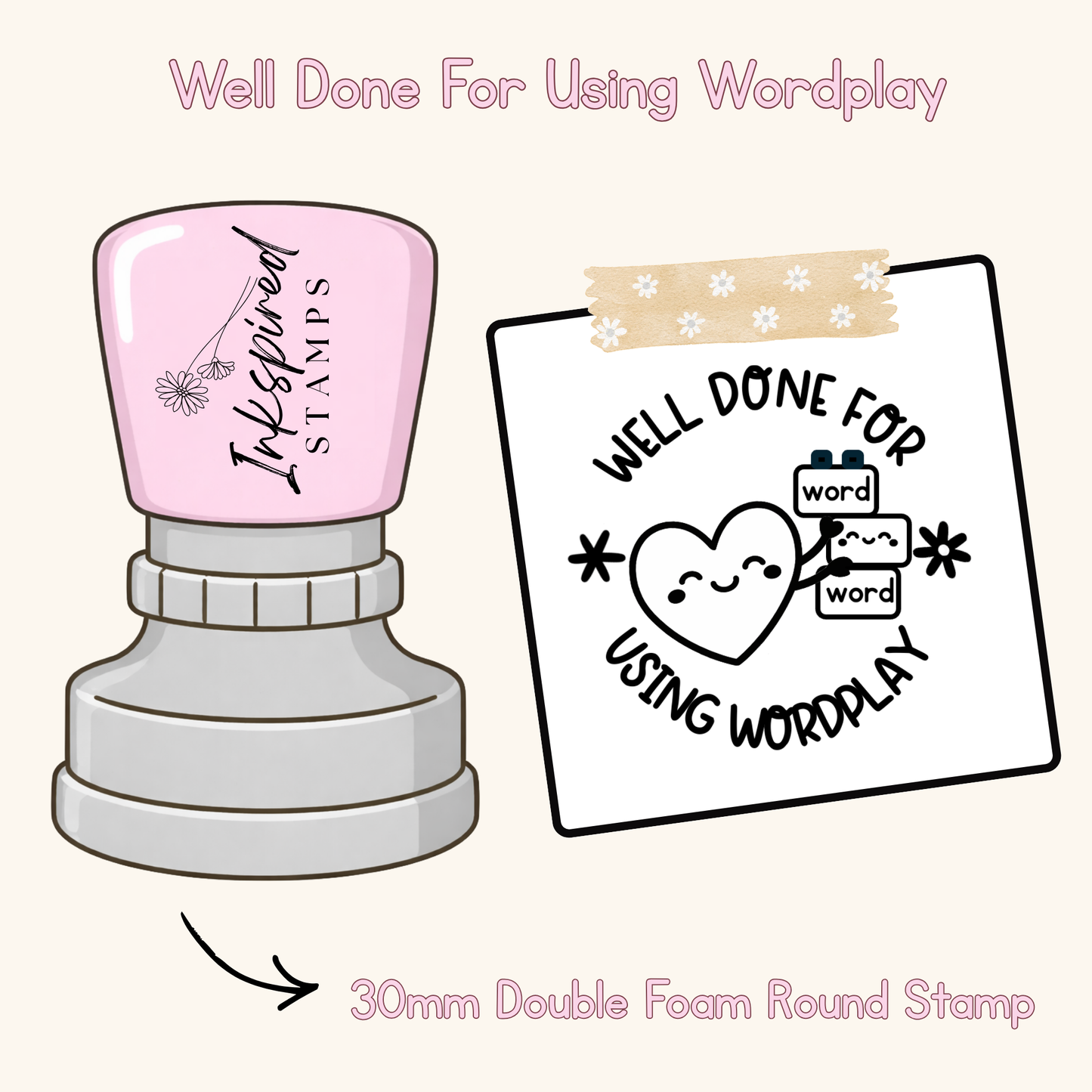 Well Done For Using Wordplay Stamp