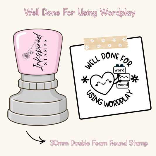Well Done For Using Wordplay Stamp