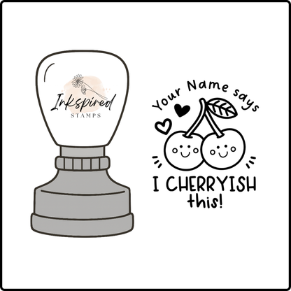 I Cherryish This Personalised Stamp
