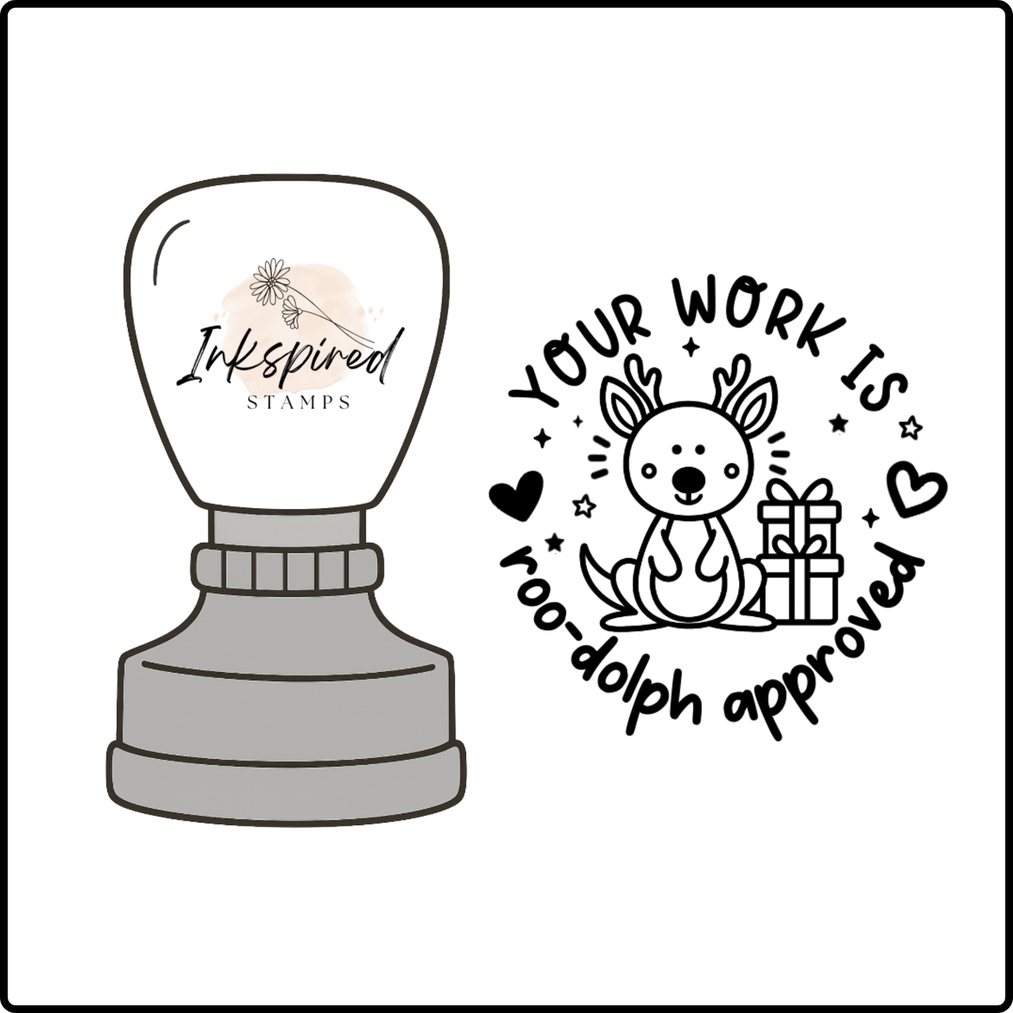 Your Work is Roo-Dolph Approved Stamp