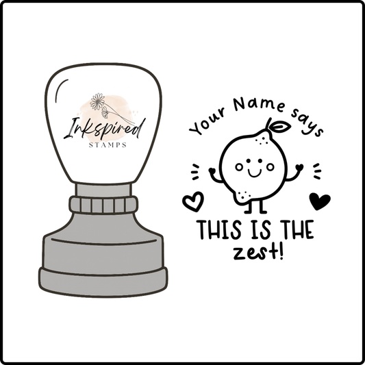 This is the Zest Personalised Stamp