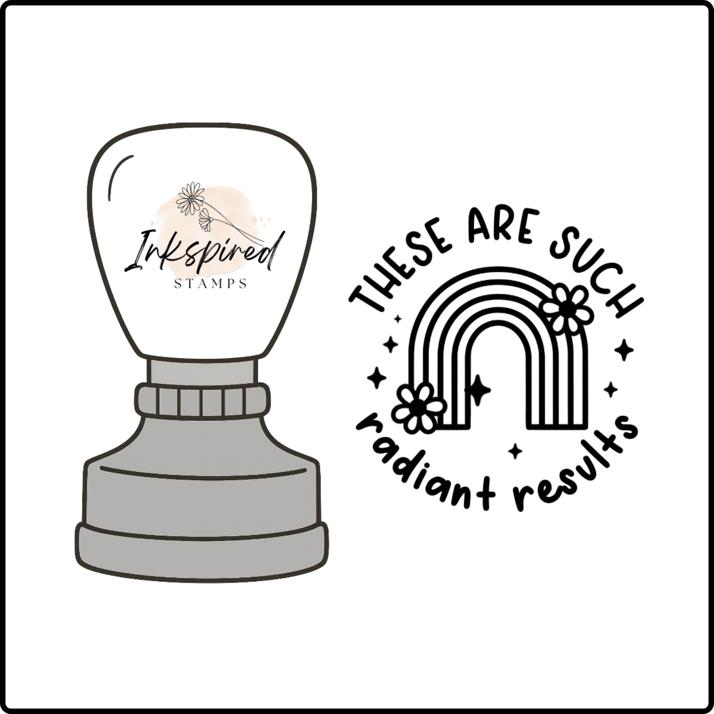 These Are Such Radiant Results Stamp