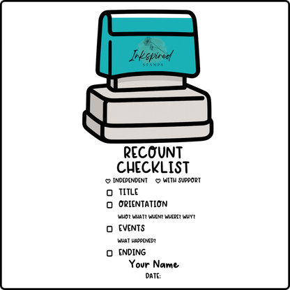 Recount Writing Checklist Stamp