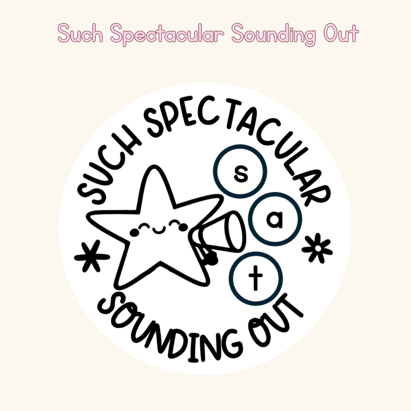Such Spectacular Sounding Out Stamp
