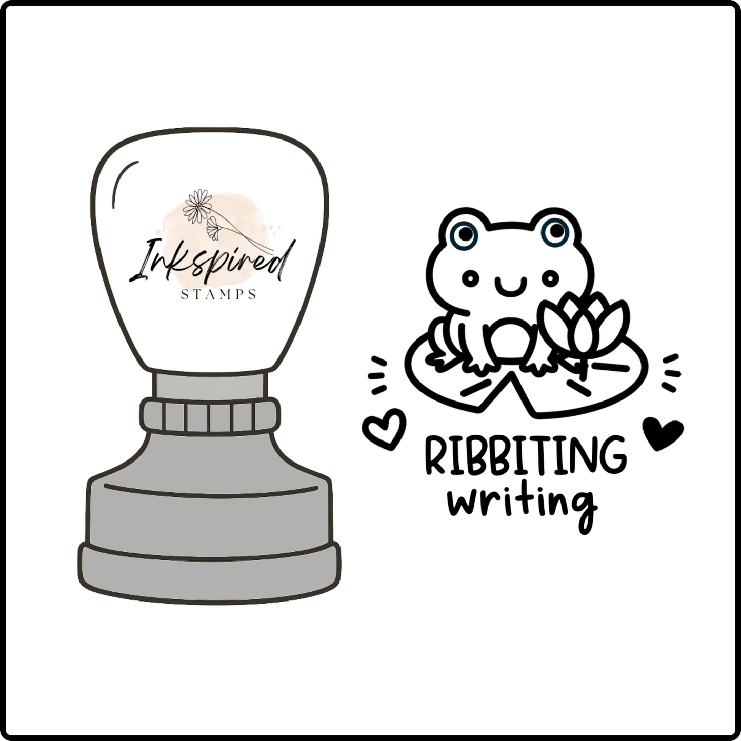 Ribbiting Writing Stamp