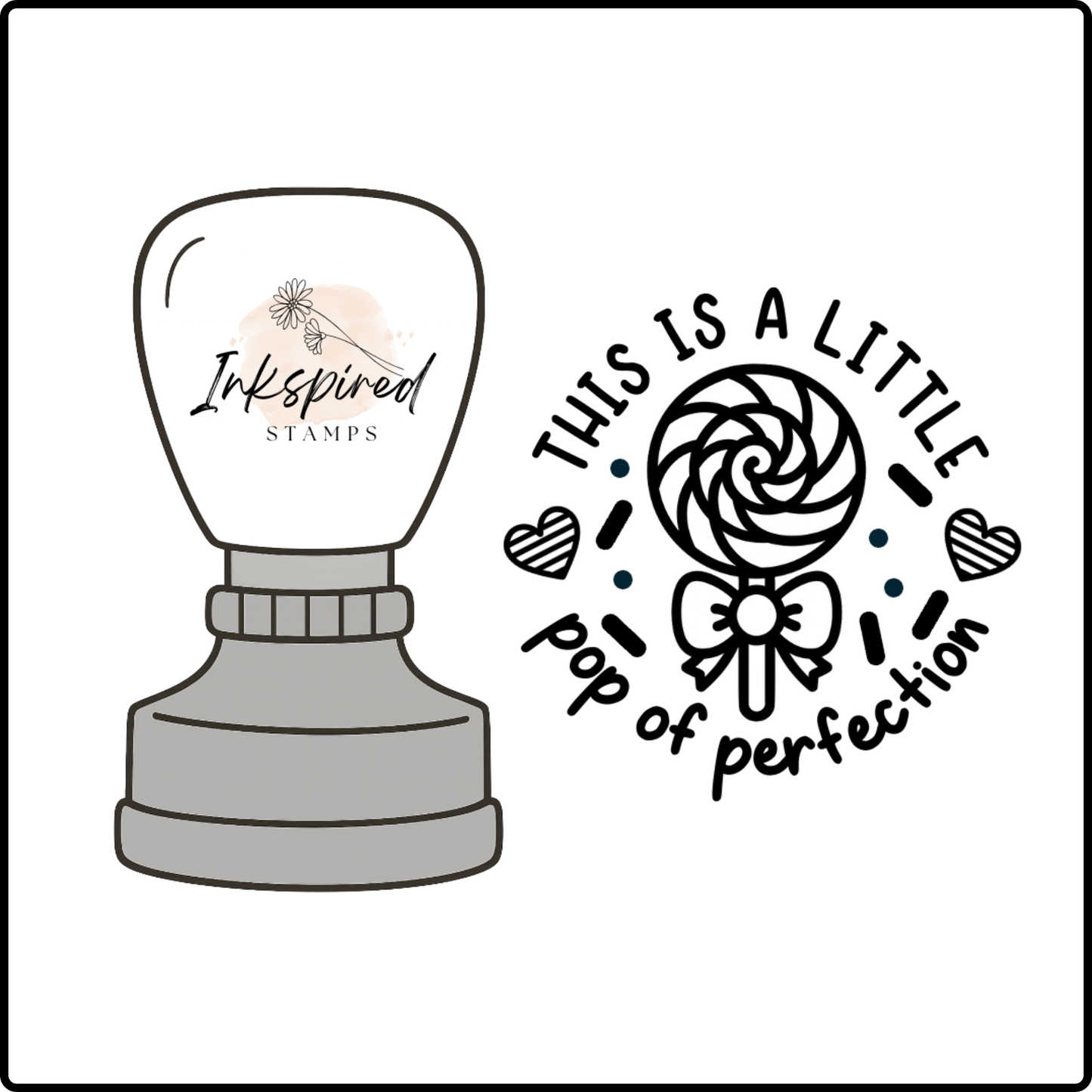 This is a Little Pop of Perfection Stamp