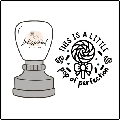 This is a Little Pop of Perfection Stamp