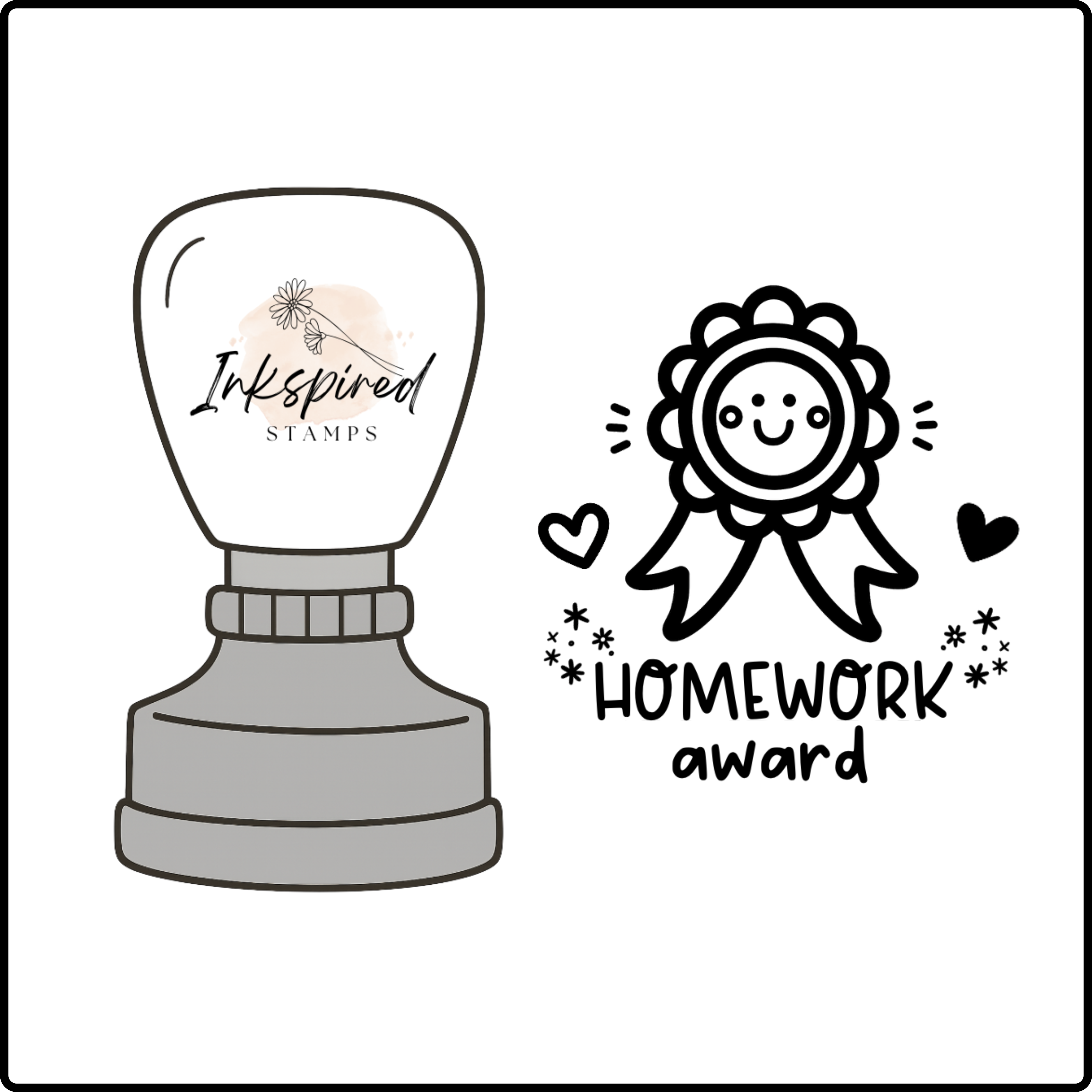 Homework Award Stamp β Inkspired Stamps