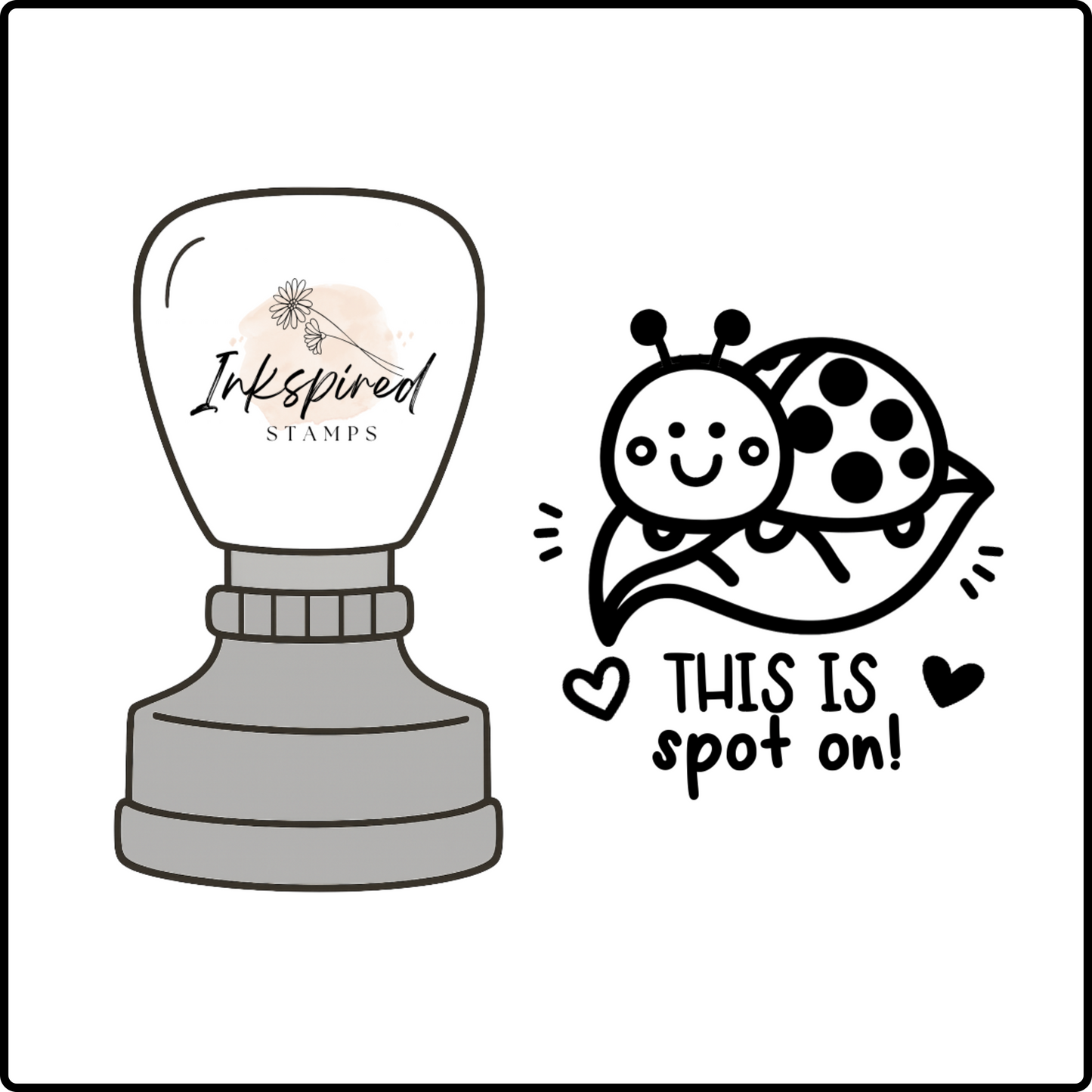 This is Spot On Stamp