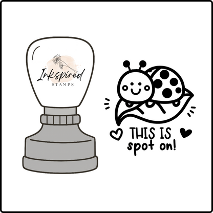 This is Spot On Stamp