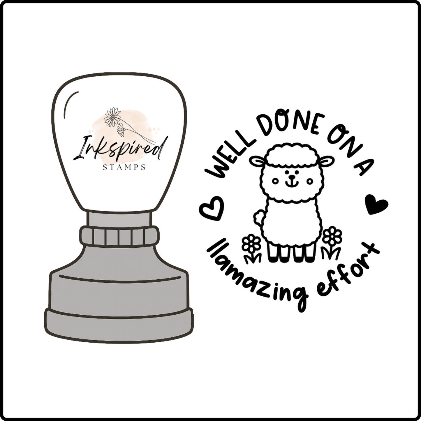 Well Done on a Llamazing Effort Stamp