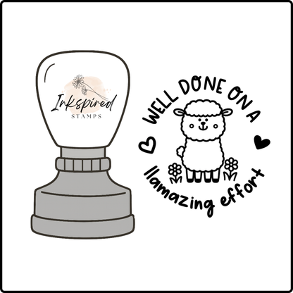 Well Done on a Llamazing Effort Stamp