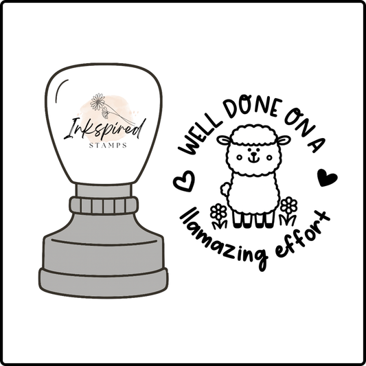 Well Done on a Llamazing Effort Stamp