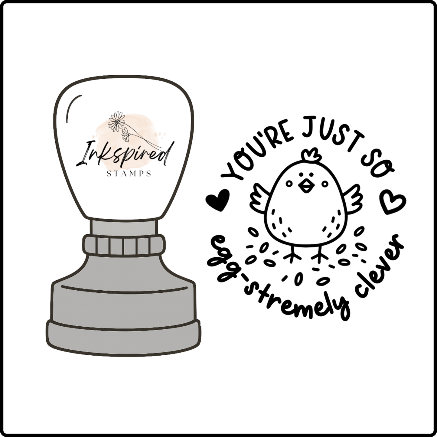 You're Just So Egg-Stremely Clever Stamp