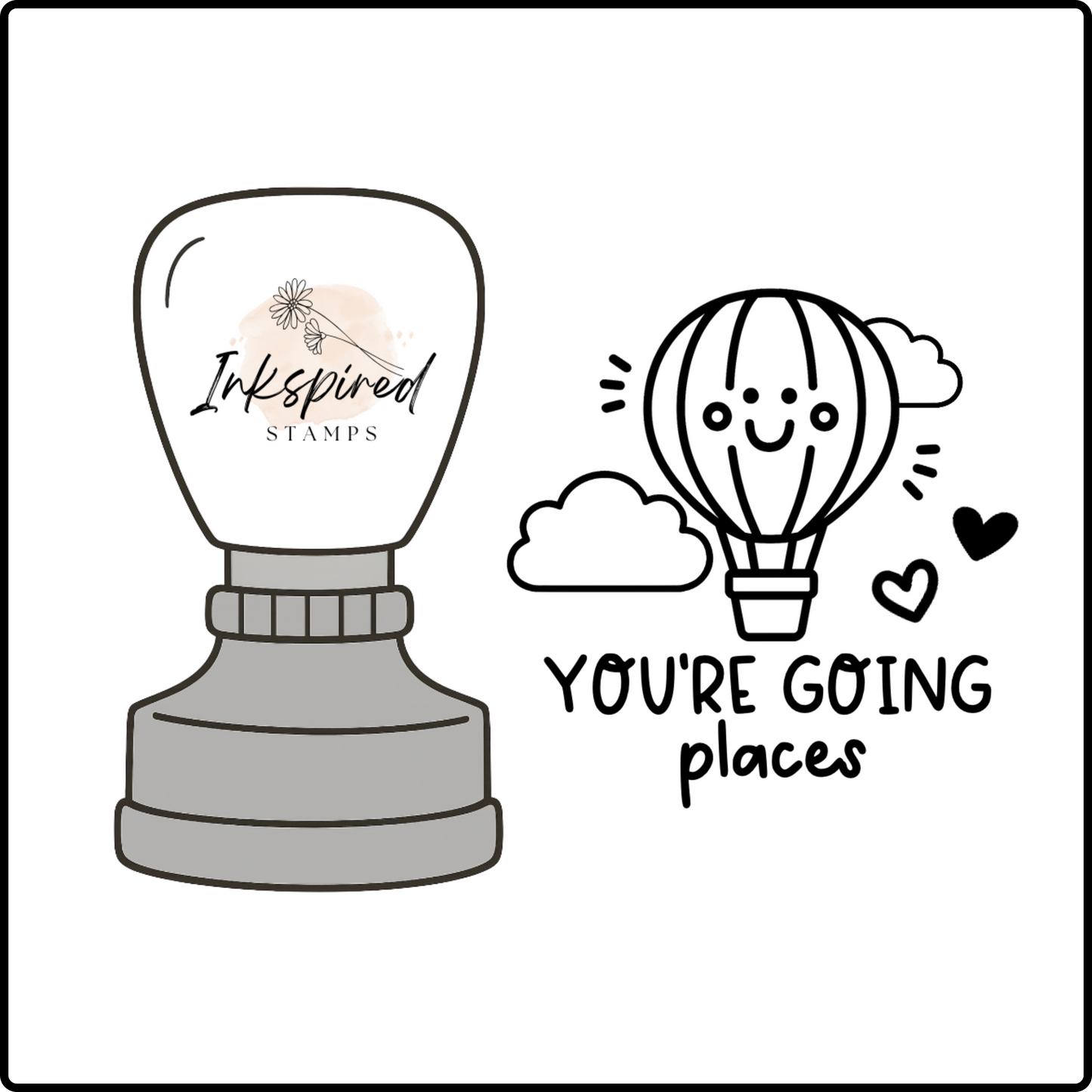 You're Going Places Stamp