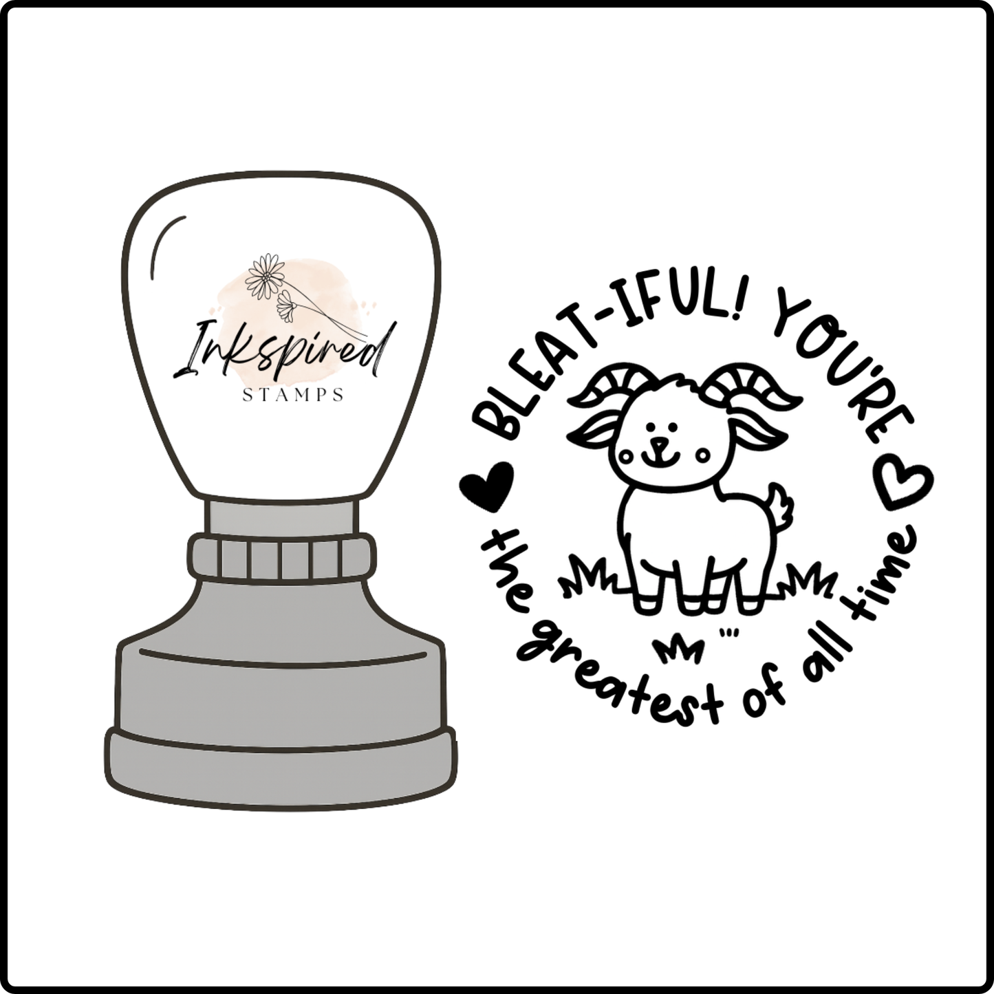 Bleat-iful! You're the Greatest of All Time Stamp