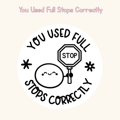 You Used Full Stops Correctly Stamp