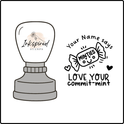 Love Your Commit-mint Personalised Stamp