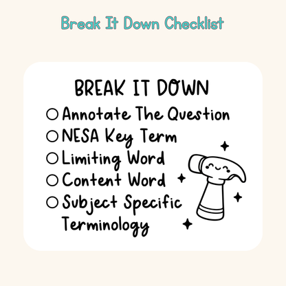 Break It Down Checklist