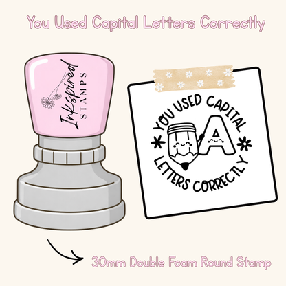 You Used Capital Letters Correctly Stamp