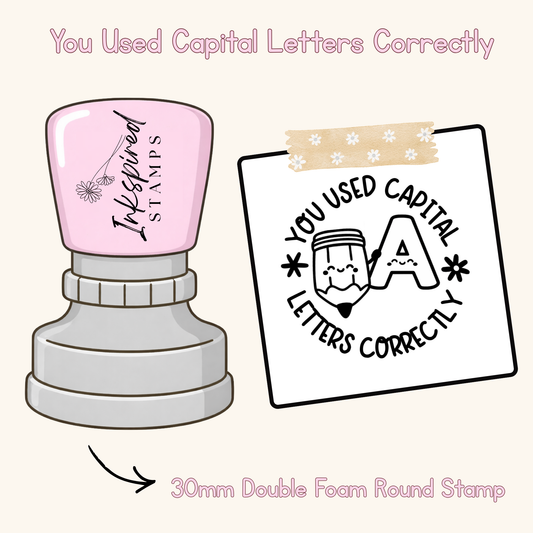 You Used Capital Letters Correctly Stamp