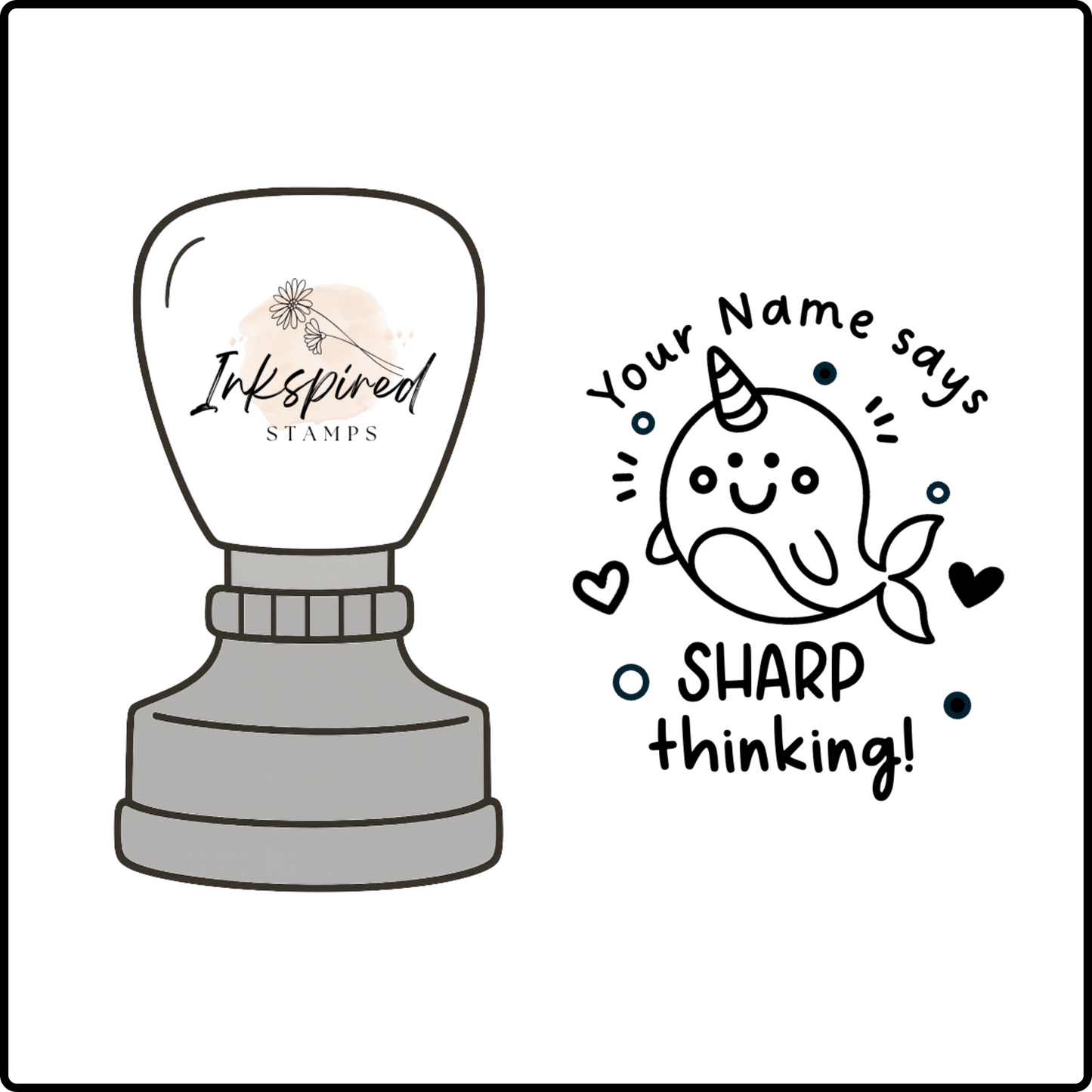 Sharp Thinking Personalised Stamp