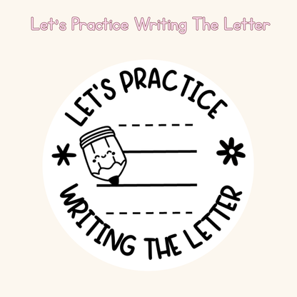 Let’s Practice Writing The Letter Stamp
