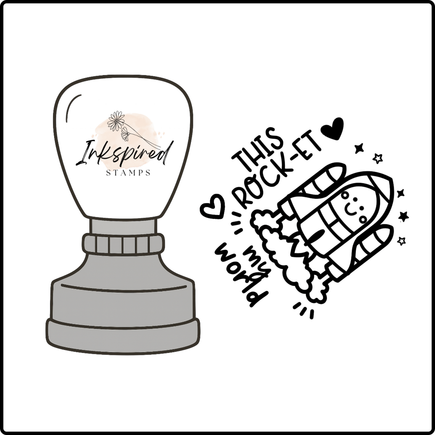 This Rock-et My World Stamp