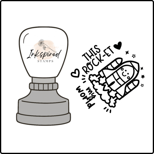 This Rock-et My World Stamp