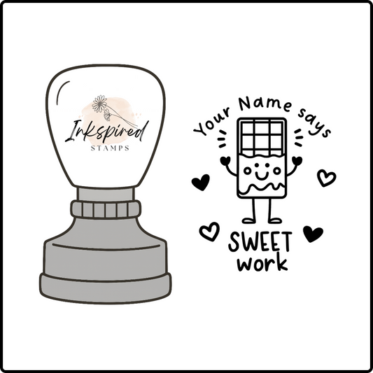 Sweet Work Personalised Stamp
