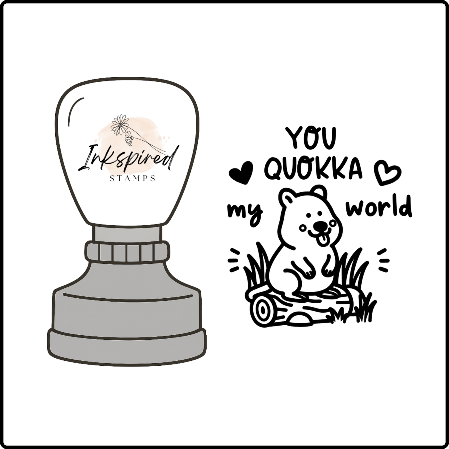 You Quokka My World Stamp