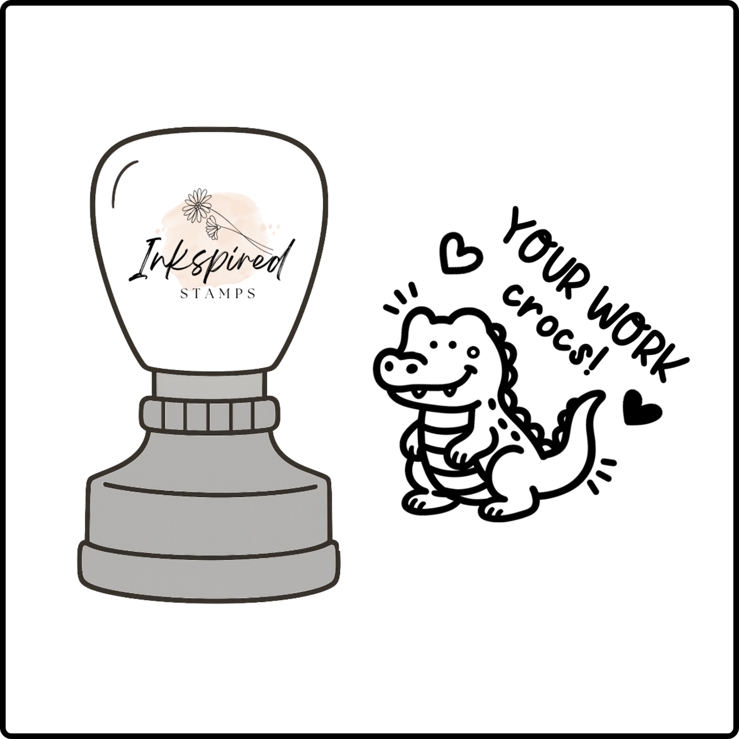 You Work Crocs Stamp