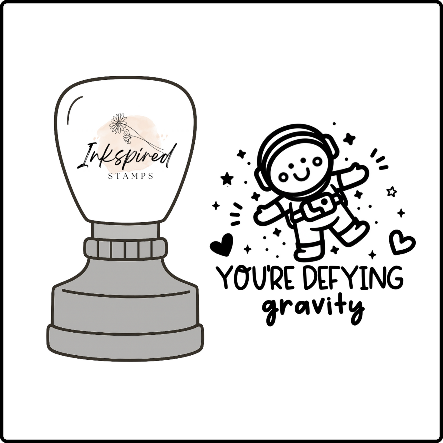 You're Defying Gravity Stamp