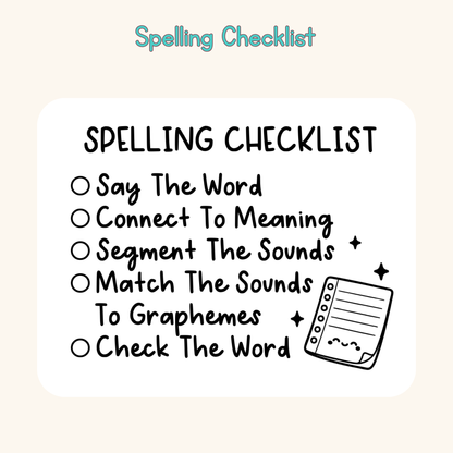 Spelling Checklist
