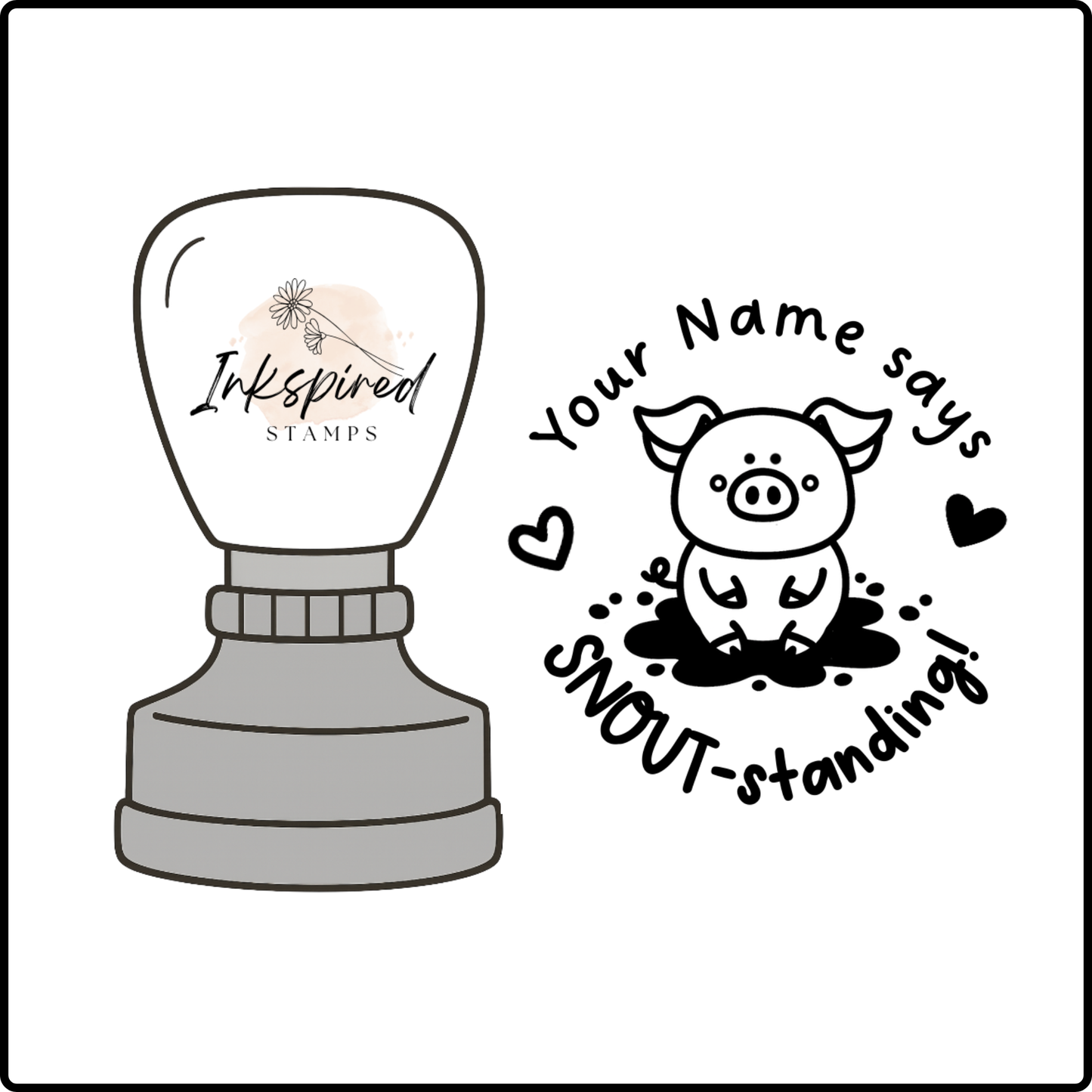 Snout-standing Personalised Stamp