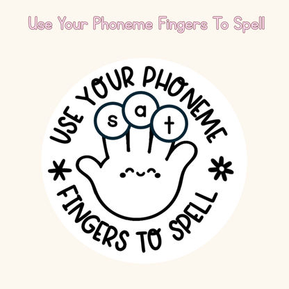 Use Your Phoneme Fingers To Spell Stamp