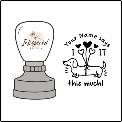 I Love It This Much Stamp